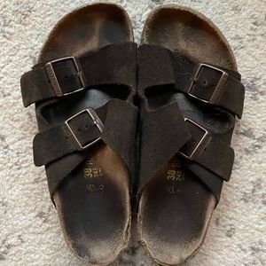 Suede Arizona Birkenstocks